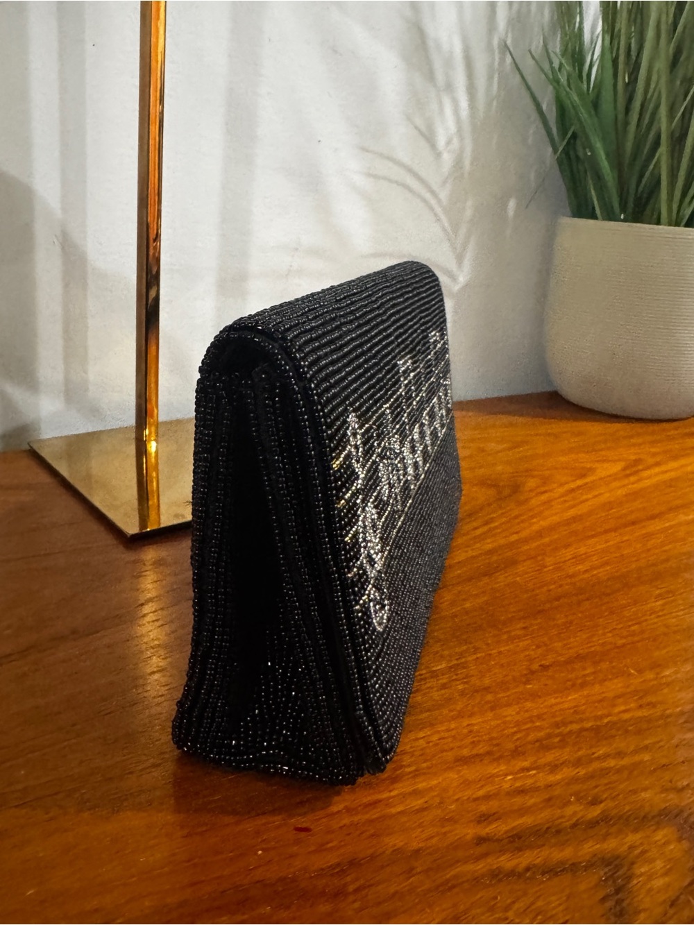 Albert elovitz Black Beaded Music Note Clutch - Picture 6 of 13